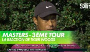 La réaction de Tiger Woods à l'issue du 3ème tour - Masters