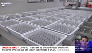Covid-19: la société de biotechnologie américaine Moderna annonce  que son vaccin est efficace à 94,5%