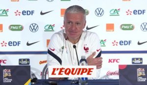 Deschamps : «Kylian Mbappé va bien, il a fait la séance collective hier» - Foot - L. nations - Bleus