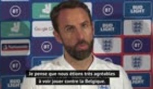 Angleterre - Southgate : "Si on joue au même niveau que contre la Belgique, on va gagner des matches"