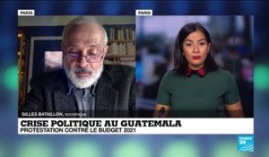 Crise politique au Guatemala : manifestation aux abords du parlement