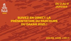#Dakar2021 - Suivez en direct la présentation du parcours du Dakar 2021 !