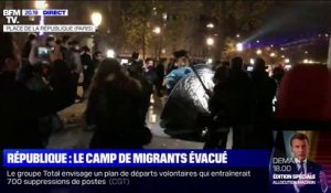 La place de la République à Paris évacuée par les forces de l'ordre