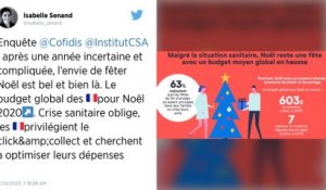 Noël : les Français prévoient de dépenser un peu plus que l'année dernière
