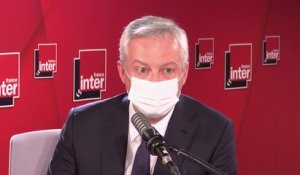 "La prévision de croissance est de 6% pour 2021. Elle intègre le choc du deuxième confinement sur l'économie française" (Bruno Le Maire)