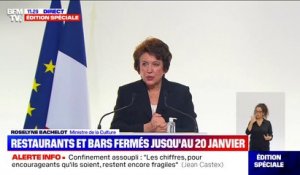 Cinémas/théâtres: Roselyne Bachelot évoque "une tolérance" après 21h pour les spectateurs durant le couvre-feu