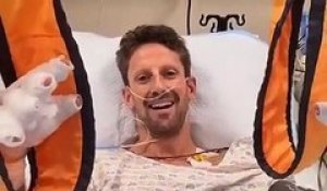 Formule 1 - Message de Romain Grosjean depuis son lit d’hôpital   « Je vais bien »