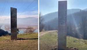 Le monolithe mystérieux du désert de l’Utah disparait, on le retrouve en Roumanie