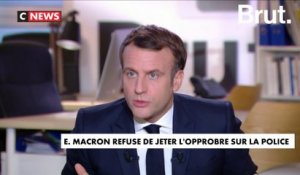 Violences : Emmanuel Macron refuse de jeter l’opprobre sur la police