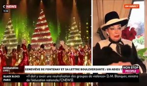 Geneviève de Fontenay répond à Gérard Louvin qui lui disait "vous avez touché beaucoup d'argent en vendant Miss France, maintenant c'est fini!" - VIDEO