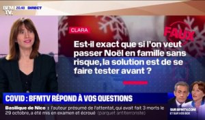 Si nous voulons passer Noël en famille sans risque, la solution est-elle de se faire tester avant ?