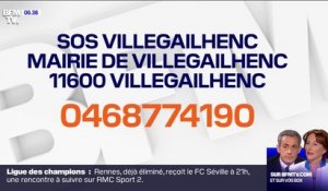 Inondations: le maire de Villegailhenc, dans l'Aude, lance un appel à l'aide