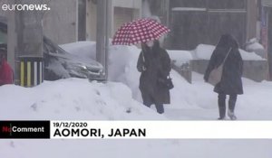 Importantes chutes de neige au Japon