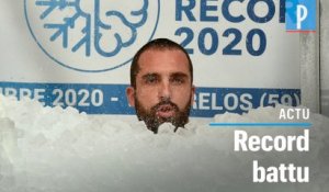 2h35min : un Français bat le record du monde d’immersion dans la glace