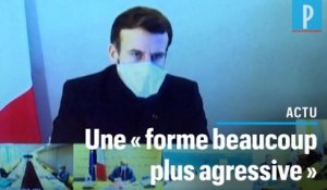 Mutation du virus : Macron invite à « redoubler de vigilance »