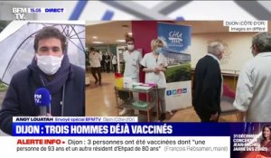 Covid-19: trois hommes ont été vaccinés à Dijon