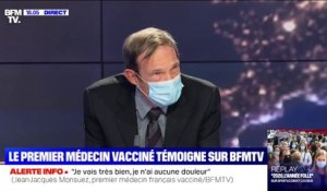 Le Dr Jean-Jacques Monsuez, premier médecin français a avoir été vacciné contre le Covid-19, témoigne sur BFMTV