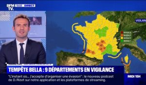 Tempête Bella: neuf départements placés en vigilance orange
