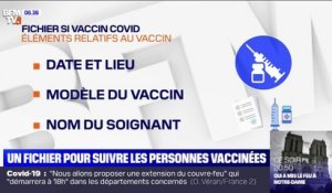 Covid-19: les personnes vaccinées vont être suivies grâce à un fichier