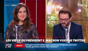 #Magnien, la chronique des réseaux sociaux : Les voeux du président Emmanuel Macron vus par Twitter - 01/01