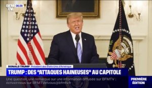 Donald Trump change de ton et promet une "transition du pouvoir sans accrocs" après l'intrusion au Capitole