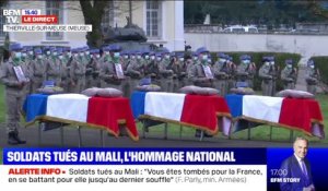 Florence Parly rend hommage aux trois soldats morts au Mali: "Servir la France ce n'est pas un métier, c'est une passion"