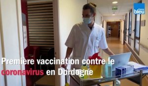 Premiere_vaccination_en_Dordogne contre le  Covid-19 à l'EHPAD de Périgueux