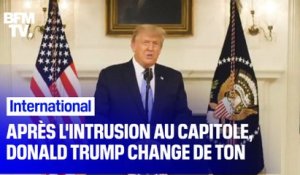 Après l'intrusion au Capitole, Donald Trump change de ton et appelle à une transition de pouvoir "sans accrocs"