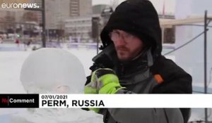 Russie : des créations glacées à ciel ouvert
