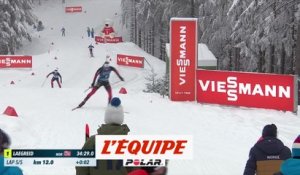 Les Norvégiens en démonstration sur la poursuite - Biathlon - CM (H)