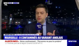 Benoît Payan, maire de Marseille: "8 personnes sont testées positives au variant anglais"