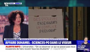 Frédérique Vidal sur l'affaire Duhamel: "L'inspection générale va prendre le temps de recueillir des témoignages, (...) je pense que ça va aider a ramener un peu de sérénité"