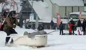 Ski au Lioran sans remontées mécaniques
