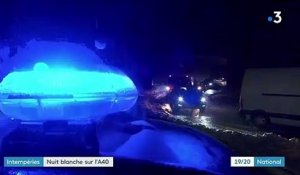 Intempéries : 2 000 automobilistes bloqués dans la neige sur l'A40