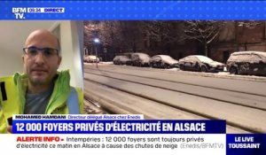 Intempéries: 12.000 foyers privés d'électricité en Alsace à cause des chutes de neige