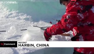 Les images féeriques du festival de sculptures sur glace et de neige d'Harbin
