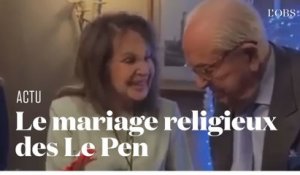 Le mariage de Jean-Marie Le Pen avec sa femme Jany célébré par un abbé traditionaliste