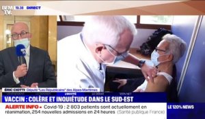 Vaccination anti-Covid: Eric Ciotti sollicite "l'arrivée de doses plus importantes dans le département des Alpes-Maritimes"