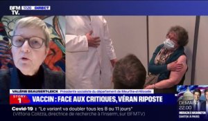 Vaccination: Valérie Beausert-Leick a proposé à Olivier Véran de s'appuyer sur "l'expertise des sapeurs-pompiers" en matière de logistique