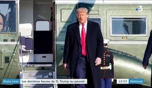 États-Unis : Donald Trump vit ses derniers moments à la tête du pays
