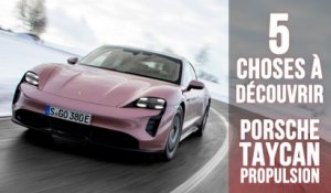 Une Taycan propulsion, 5 choses à savoir sur la Porsche 100% électrique d’entrée de gamme