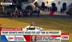 Investiture de Joe Biden: Regardez le président sortant Donald Trump et son épouse Melania quitter pour la dernière fois la Maison Blanche - VIDEO