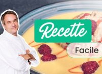 Recette facile : île flottante framboises et verveine - 750g