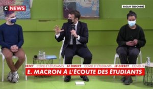 Emmanuel Macron à l'écoute des étudiants