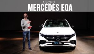A bord du Mercedes EQA 100% électrique (2021)
