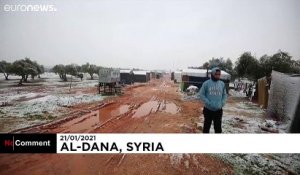 No Comment : des Syriens déplacés frappés par une tempête de neige