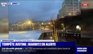 Biarritz en alerte après l'arrivée de la tempête Justine