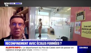 Stéphane Crochet (UNSA): "Nous voudrions avoir un laps de temps pour pouvoir nous organiser" en cas de fermeture des écoles