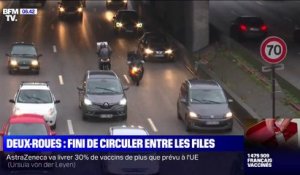 La circulation inter-files des deux-roues motorisés interdite à partir de ce lundi