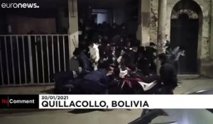 Chaos à la sortie d'une discothèque illégale en Bolivie